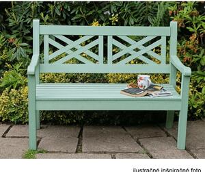 Drevená záhradná lavička v príjemnom neo mint prevedení (k277765)