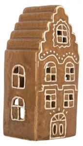 Perníková chalúpka na čajovú sviečku Gingerbread Cott - 8*7*16 cm - Clayre & Eef