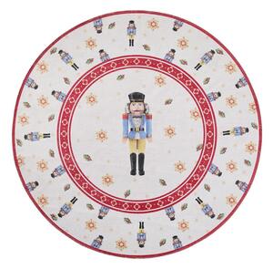 Červený okrúhly koberec s vianočným motívom ø 160 cm Toy's Delight Nutcracker – Villeroy&Boch