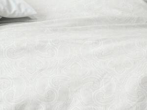 Mistral Home obliečky bavlnený satén Paisley White - 140x200 / 70x90 cm