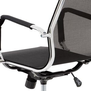 Kancelárska stolička, poťah čierna poplastovaná sieťovina (a-Z303 čierna)
