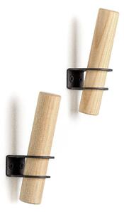 Súprava 2 háčikov z jaseňového dreva s čiernym držiakom EMKO Torch