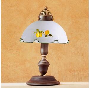 Kolarz 731.73.116 - Stolná lampa NONNA 1xE27/75W/230V s motívom citrónov