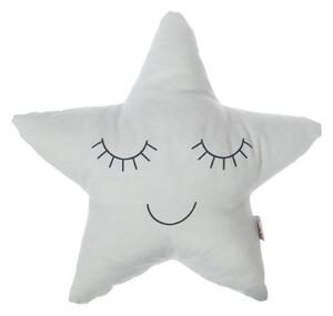 Svetlosivý detský vankúšik s prímesou bavlny Mike & Co. NEW YORK Pillow Toy Star, 35 x 35 cm