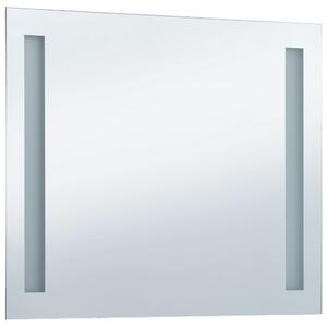 Kúpeľňové nástenné zrkadlo s LED osvetlením 80x60 cm