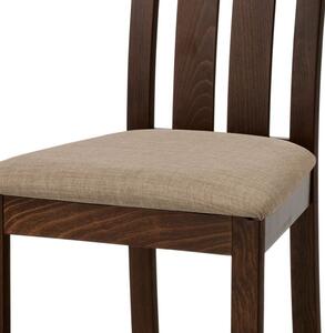 Elegantná jedálenská stolička vyrobená z masívneho dreva vo farbe orech (a-2602 orech)