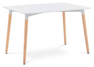 Moderný dizajnový jedálenský stôl v rozmere 120x80 cm biely (a-705 biely)