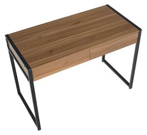 Písací stôl, dub/čierna, ALYSANDRA TYP 2