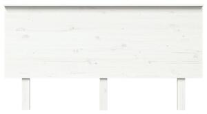 Čelo postele biele 154x6x82,5 cm masívna borovica