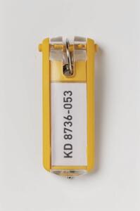 KEY CLIP kľúčenka, 12 ks, žltá