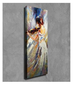 Nástenný obraz na plátne Violin Player, 30 × 80 cm