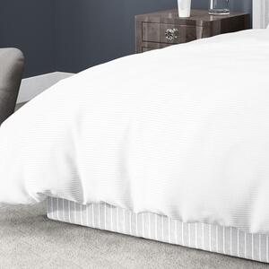 Goldea damaškové posteľné obliečky - vzor 815 tenké biele prúžky 140 x 220 a 70 x 90 cm