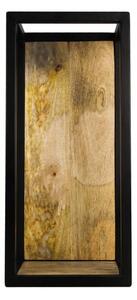 Nástenná polica s detailom z mangového dreva HSM collection Caria, 25 × 55 cm