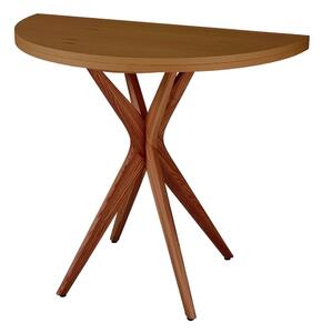 Okrúhly rozkladací jedálenský stôl s doskou v dekore jaseňového dreva 45x90 cm Jubi – Ragaba