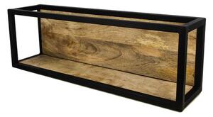 Nástenná polica s detailom z mangového dreva HSM collection Caria, 75 × 25 cm