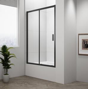 Polysan Polysan, DEEP BLACK sprchové dvere 1100x1650mm, číre sklo, MD1116B