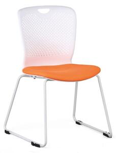 Plastová stolička DOT, oranžová