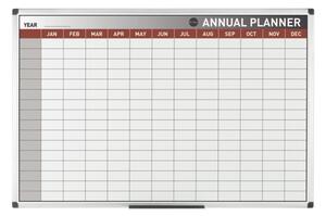 Ročná plánovacia tabuľa, magnetická, mesiace, 900 x 600 mm