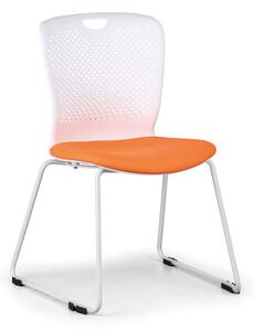Plastová stolička DOT, sivá
