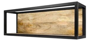 Nástenná polica s detailom z mangového dreva HSM collection Caria, 75 × 25 cm
