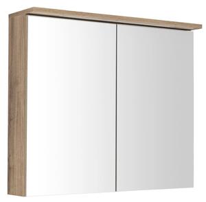 Aqualine Aqualine, KAWA STRIP Galérka s LED osvetlením 80x70x22cm, dub emporio, WGL38S