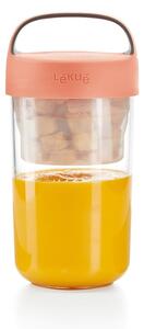 Dóza na polievku s oranžovým viečkom Lékué To Go, 600 ml