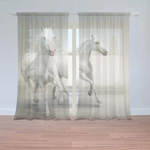 Sablio Záclony Dva biele kone: 2ks 150x250cm