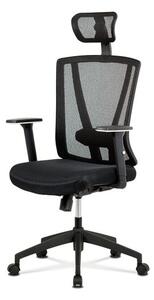 Pekná kancelárska stolička čiernej farby (Kancelárske kreslo čierne)