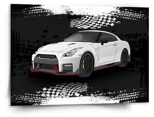 Sablio Obraz Nissan GTR 35 Čierny - 150x110 cm