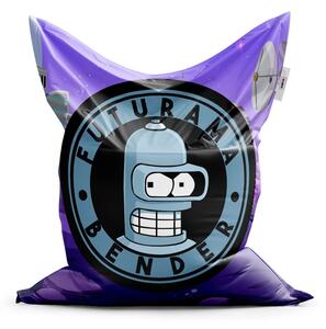 Sablio Sedací vak Futurama Bender Planéta s vysielačmi - 150x100 cm
