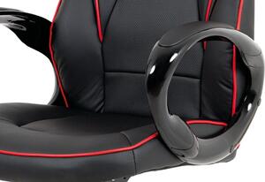 Dokonalá herná stolička v čierno-červenej farbe (a-E812 čierno-červená)