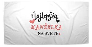 Sablio Uterák Najlepšia manželka na svete - 30x50 cm