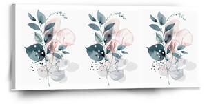 Sablio Obraz Kvetinová abstrakcia - 110x50 cm