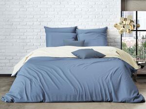 Mistral Home obliečka bavlnený perkál Doubleface sv. modrá/biela - 140x200 / 70x90 cm