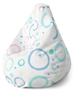 Sablio Sedací vak Pear Bublifuk - 70 x 95 x 15 cm