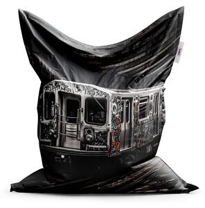 Sablio Sedací vak Mestské metro s graffiti - 150x100 cm
