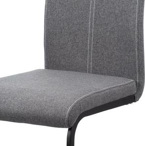Jedálenská stolička v modernom štýle v sivej látke (a-612 sivá)