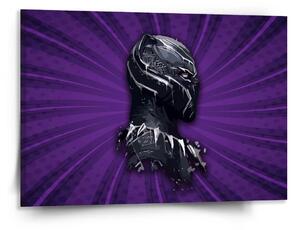 Sablio Obraz BLACK PANTHER z profilu Fialový - 150x110 cm