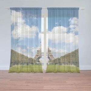 Sablio Záclony Eiffelova veža : 2ks 150x250cm