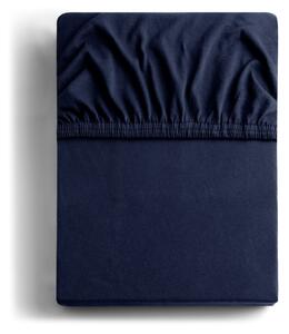 Tmavomodrá napínacia plachta jersey 140x200 cm Amber – Restilo