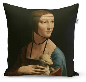 Sablio Vankúš Dáma s hranostajom - Leonardo da Vinci - 40x40 cm