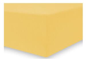 Žltooranžová elastická plachta DecoKing Nephrite, 120/140 x 200 cm