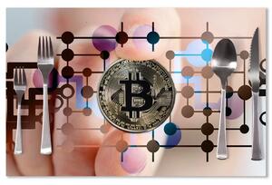 Sablio Prestieranie Bitcoin: 40x30cm