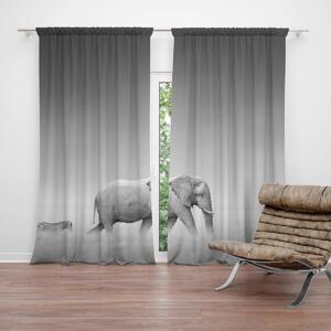 Sablio Záves Slon a zebra: 2 ks 140x250 cm