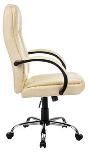 Elegantní kancelářská židle INGER koženka, béžová