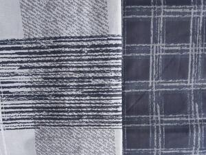 Cottonbox obliečka 100% bavlnené renforcé Miranda grey - 140x200 / 70x90 cm
