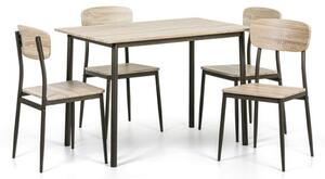 Jedálenská zostava QUATRO, stôl 1100 x 700 mm + 4 stoličky