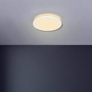LED stropné svietidlo Sapana, biele, Ø 42 cm, plast, IP44