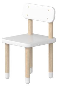 Biela detská stolička Flexa Dots