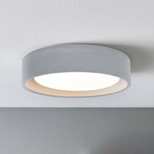 Stropné svietidlo Beacon Uno, sivé, betón, Ø 27 cm, GX53, Hliník / sivá / zinok, Obývacia izba / jedáleň, Betón, Závesné svietidlo